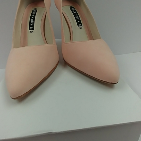 ALICE+OLIVIA Dina 95 Suede Pink Pump Size 8.5 M - Picture 6 of 8